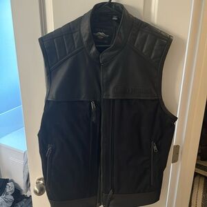 Harley Davidson Leather Tactile Vest